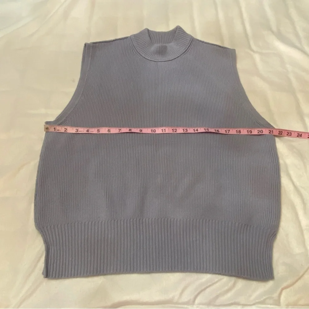 Free People easy street oversized Lavender Sleeveless Sweater 2518 - Picture 4 of 12